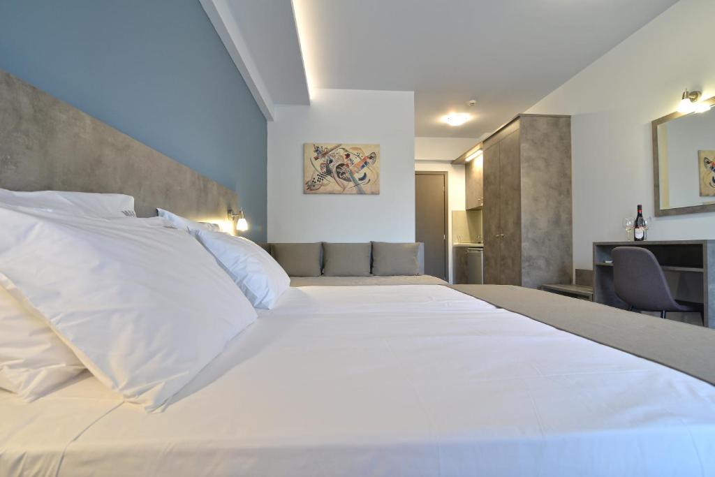 Postel nebo postele na pokoji v ubytování MAK Apartments