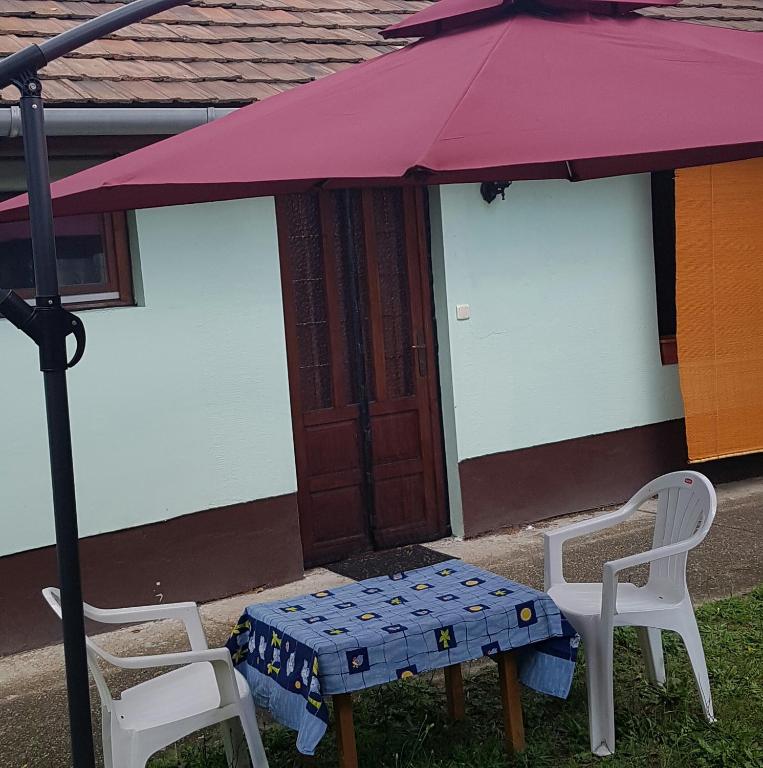 Patio alebo iná vonkajšia časť ubytovania Kossuth Lajos u. 176.