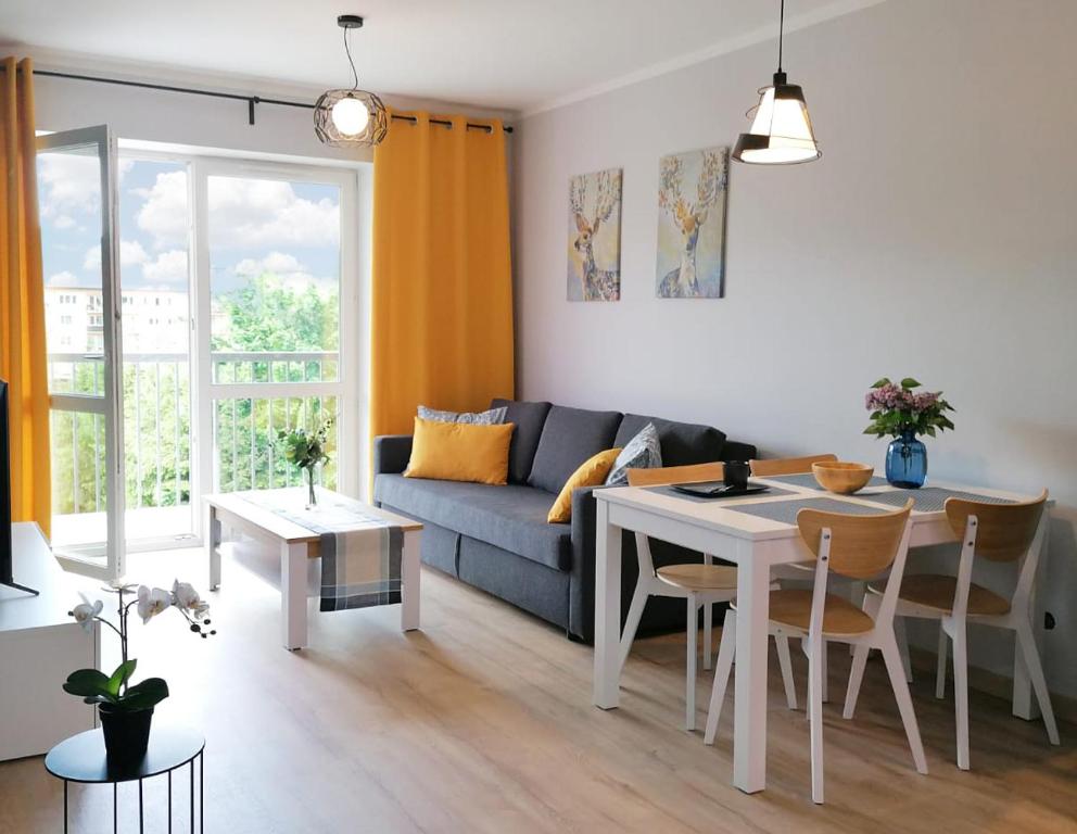 Χώρος καθιστικού στο APARTAMENT GROMADZYŃ 39