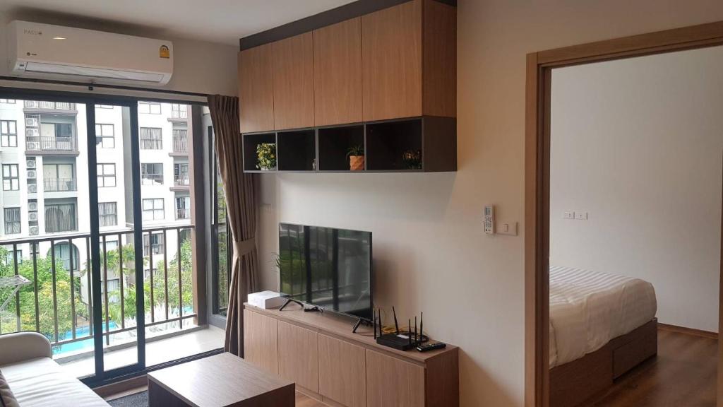 Kuchyň nebo kuchyňský kout v ubytování Lahabana HuaHin pool view 137