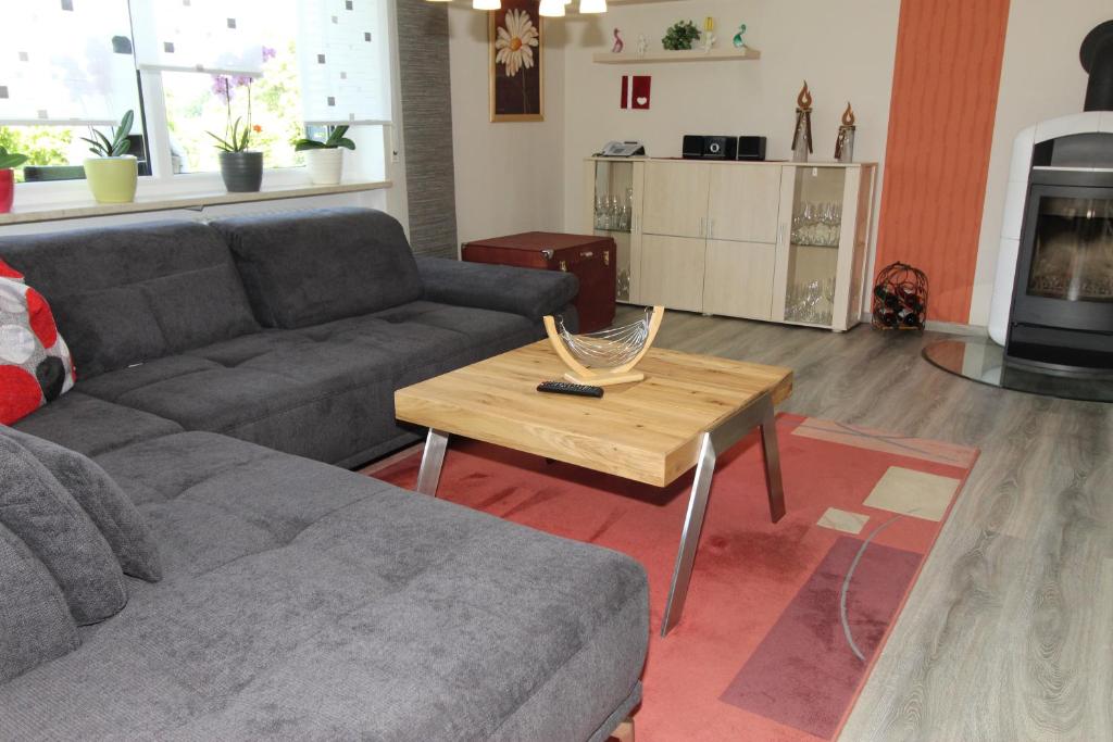 Kuchyň nebo kuchyňský kout v ubytování Ferienwohnung Achatz