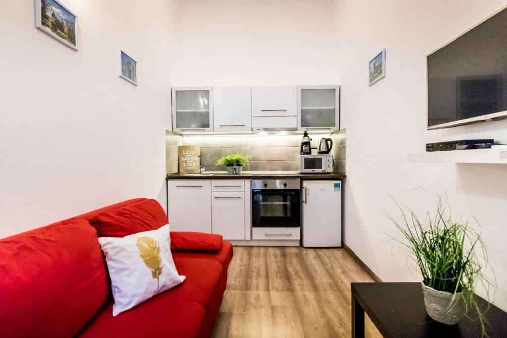 Kuchyňa alebo kuchynka v ubytovaní Real Apartments Klauzál II