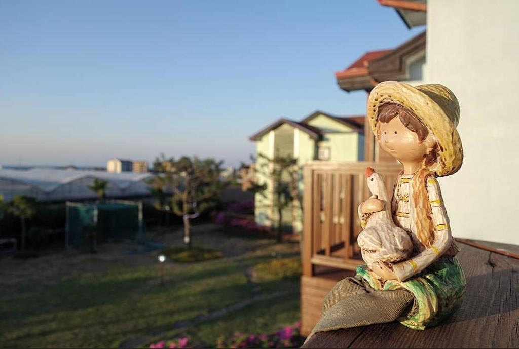 Zahrada ubytování Jeju Time-Travel Pension