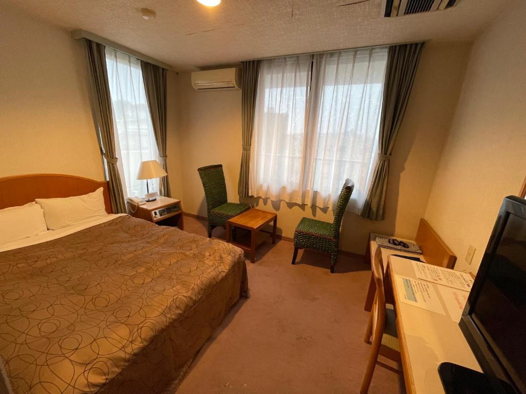 TV a/nebo společenská místnost v ubytování Hotel Ginsui
