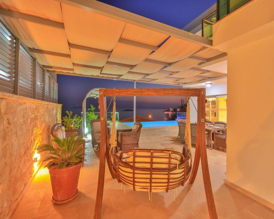 Posezení v ubytování Villa Troya Kas Peninsula