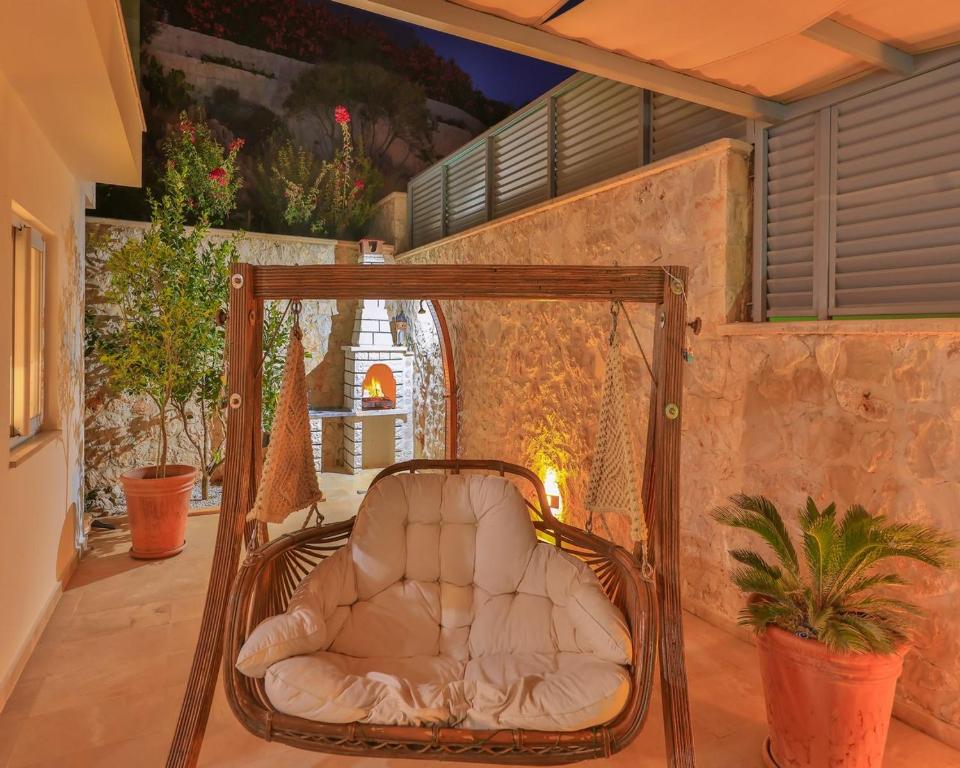 Posezení v ubytování Villa Troya Kas Peninsula