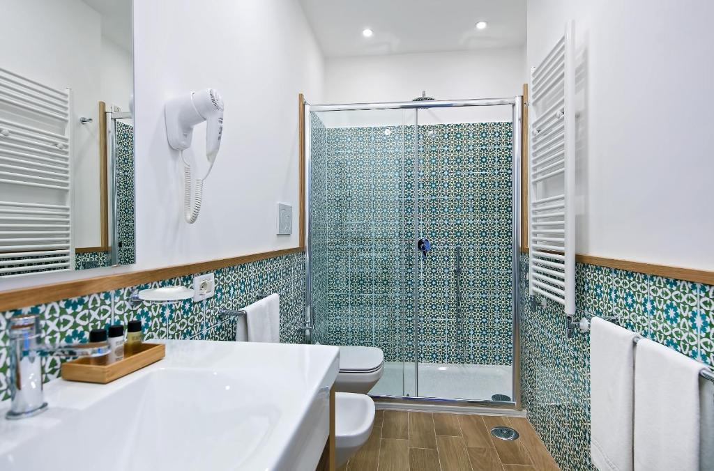 Koupelna v ubytování Hotel Miramare