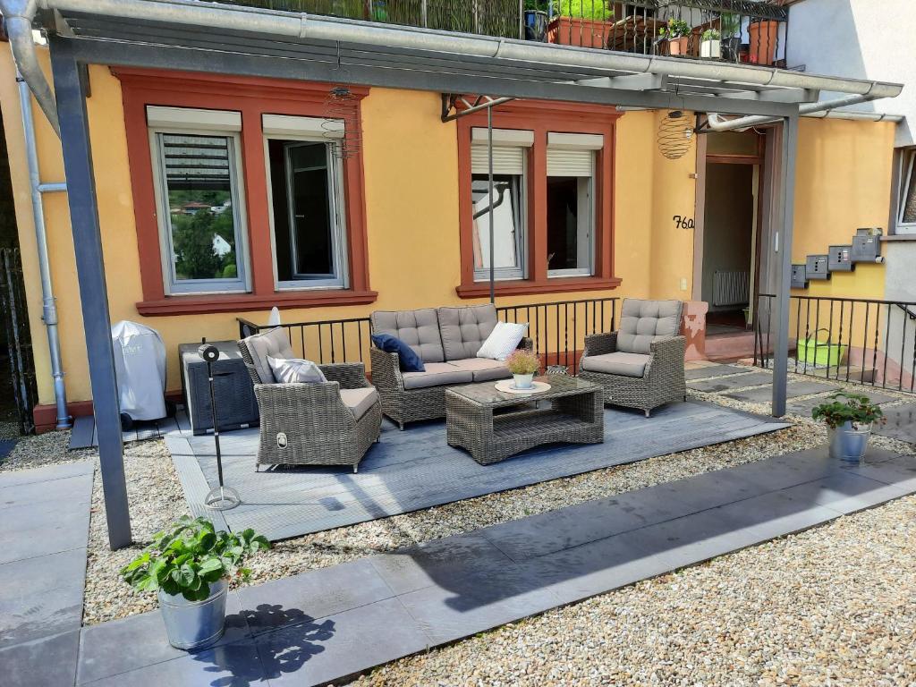 Posezení v ubytování Ferienwohnung Eichelgasse Wertheim