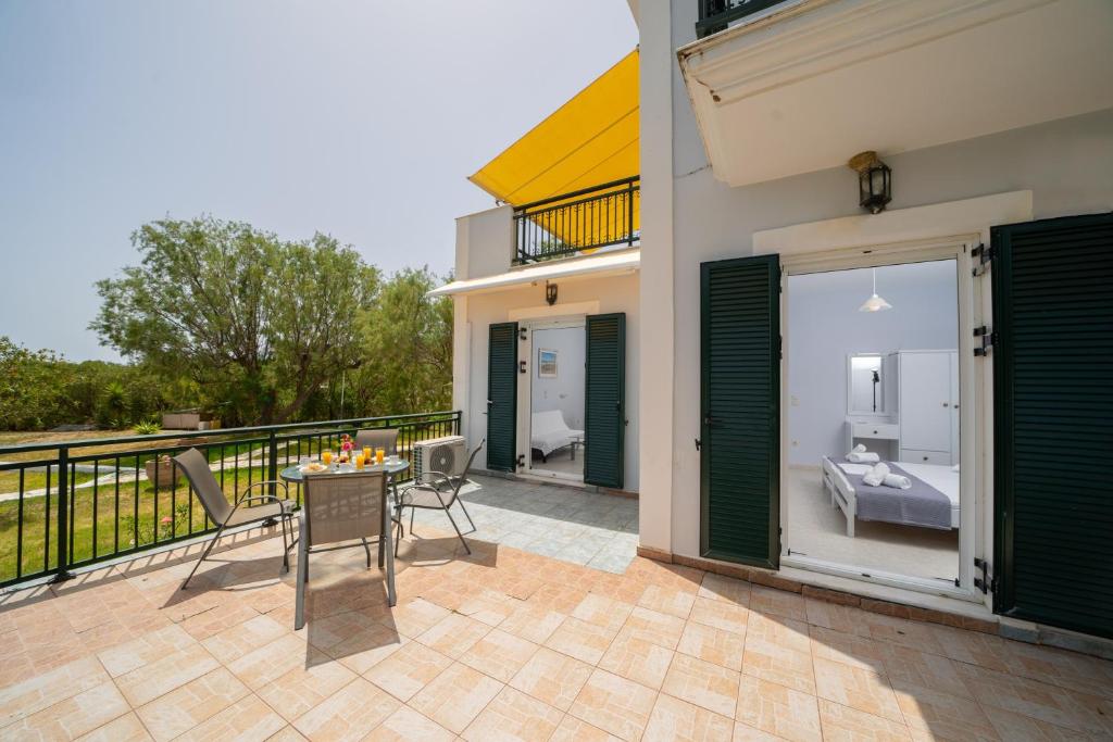 A balcony or terrace at Xi Village
