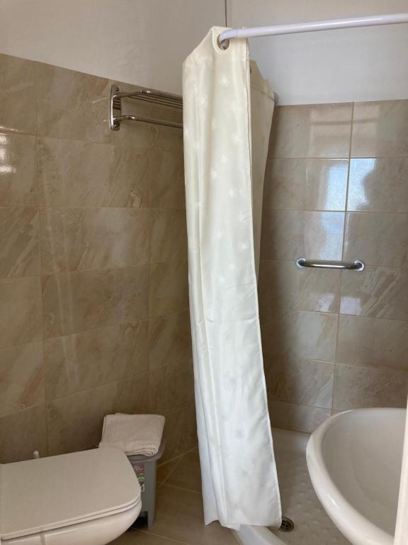 Koupelna v ubytování Hotel Galini