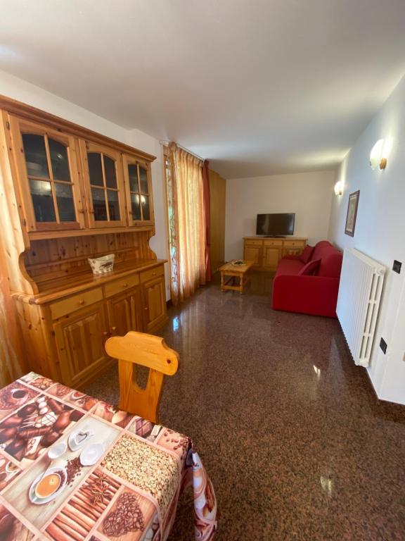 Posezení v ubytování DOMUS ALPINA