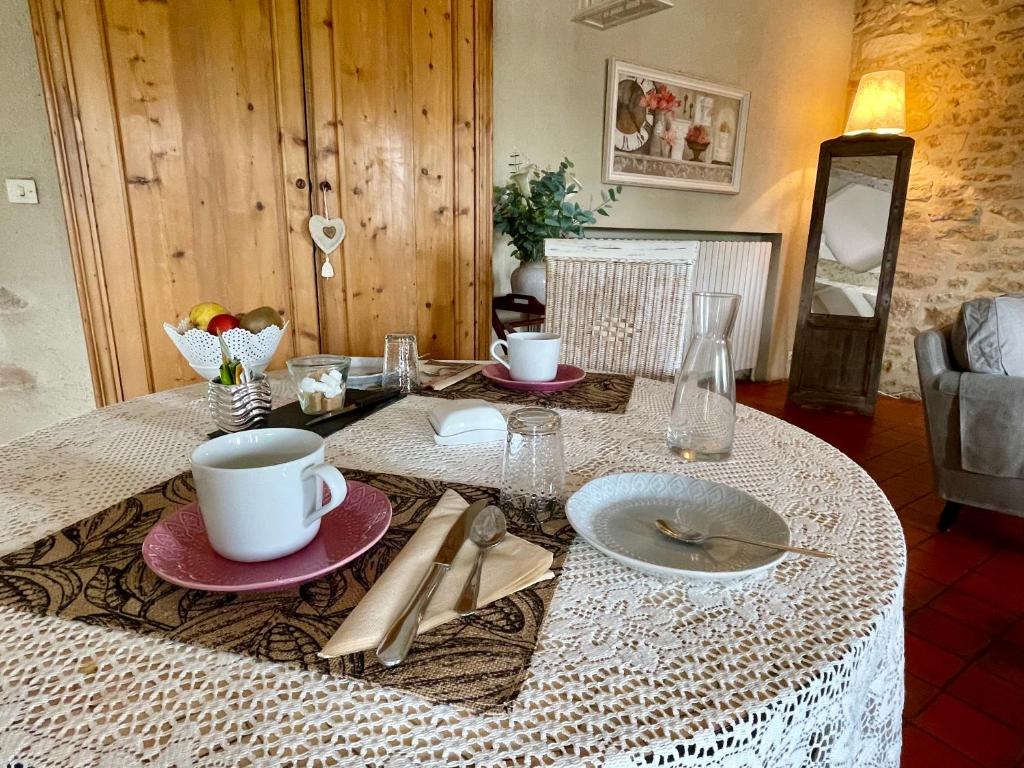Posezení v ubytování La Naomath - Maison d'hôtes, Hébergement insolite & Gîte
