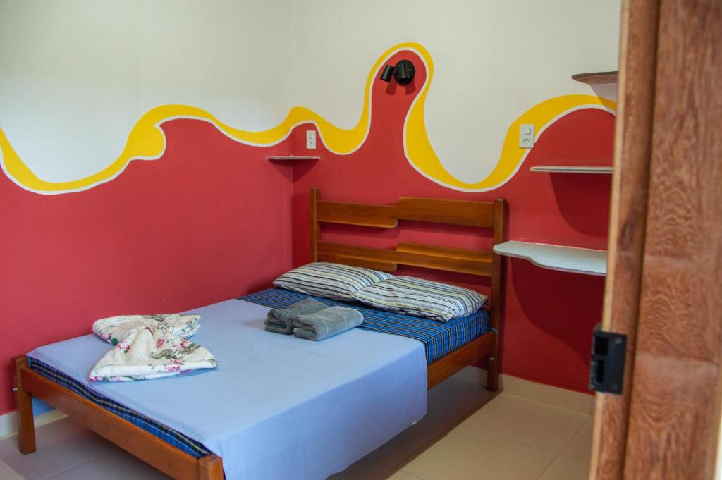 Postel nebo postele na pokoji v ubytování Chapada Backpackers Hostel Agência