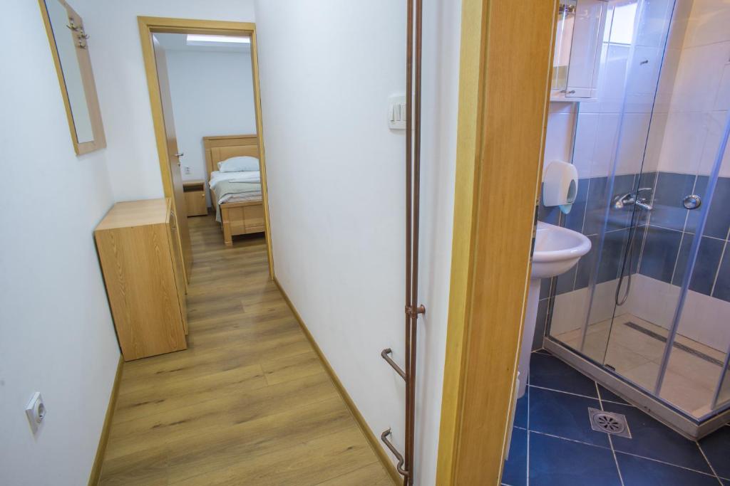 Koupelna v ubytování Hotel Pavlović