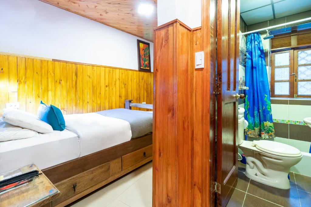 Koupelna v ubytování Casa Candilejas