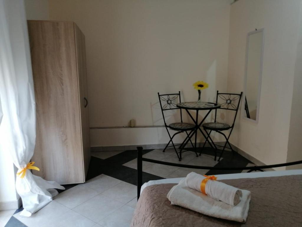 Posteľ alebo postele v izbe v ubytovaní b & b Jasmine