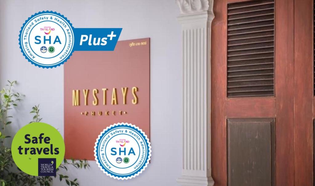 Certifikát, hodnocení, plakát nebo jiný dokument vystavený v ubytování Mystays Phuket