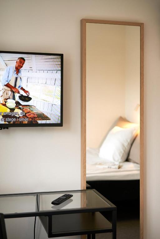 TV a/nebo společenská místnost v ubytování Villa Sofie Bed & Breakfast