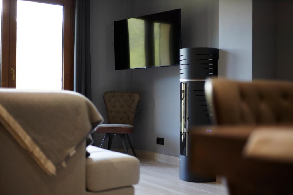 Posezení v ubytování Soldeu Gall de Bosc Luxury Apartment apt Bon aire