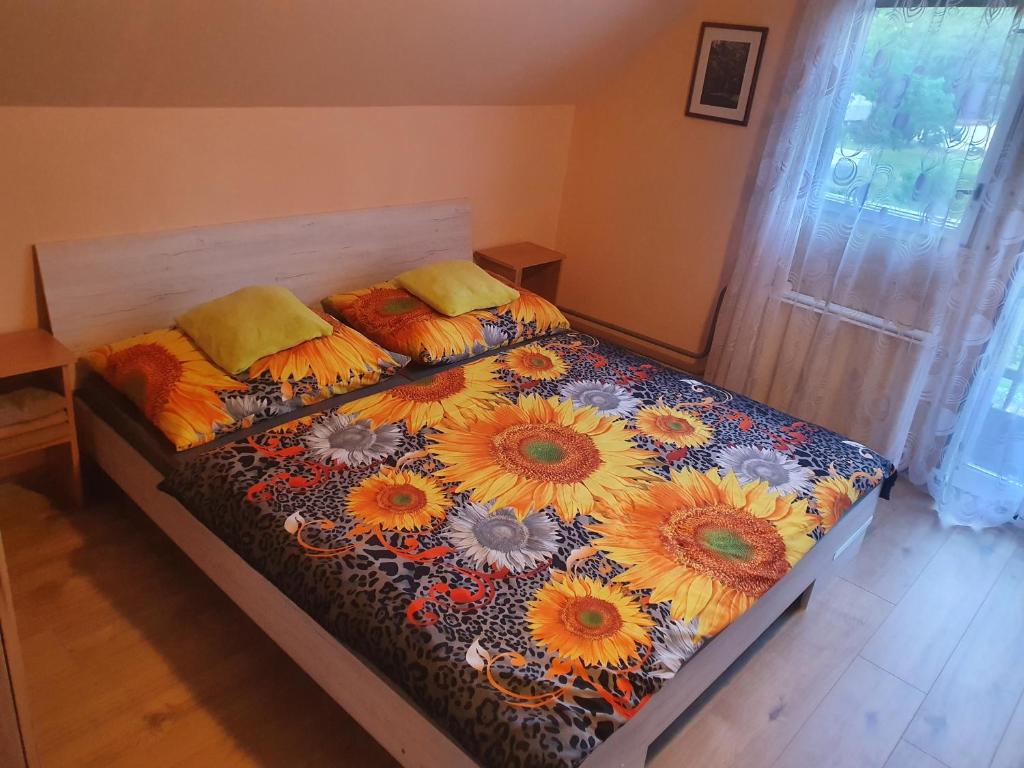 Postel nebo postele na pokoji v ubytování Ubytování v rodinném domě