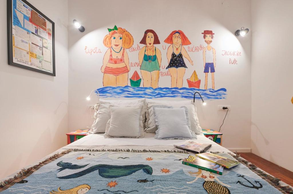 Katil atau katil-katil dalam bilik di Apartman Baba Zorka