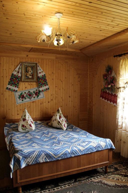 Postel nebo postele na pokoji v ubytování У Василини