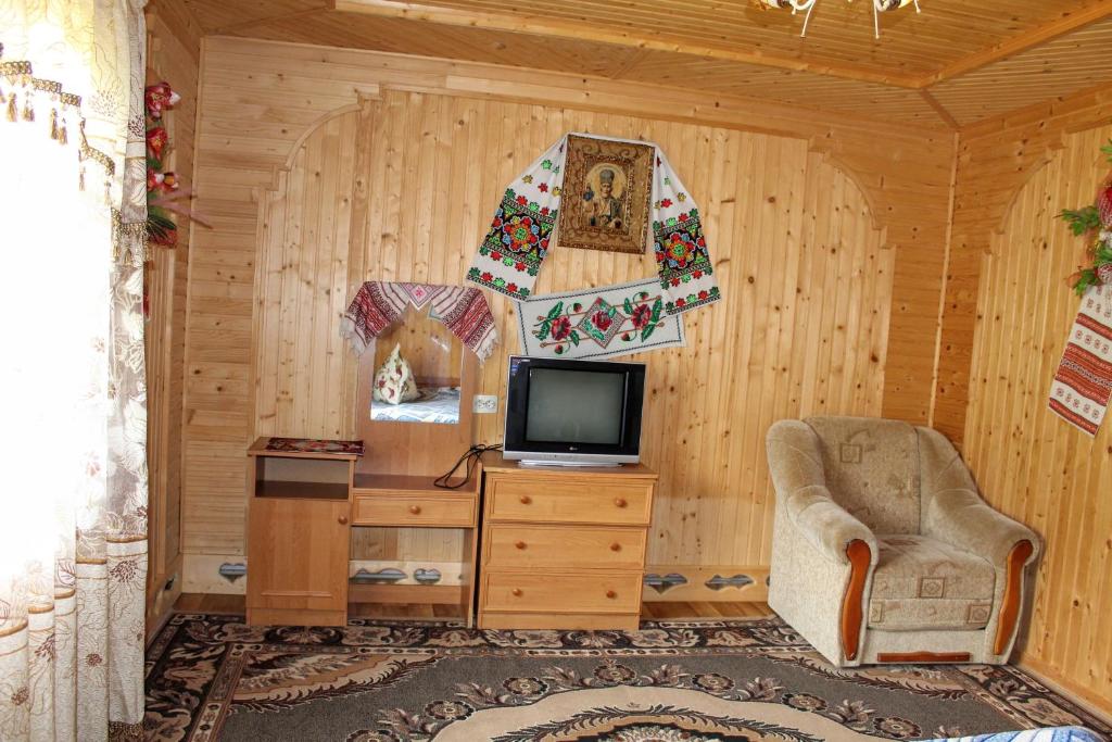 TV a/nebo společenská místnost v ubytování У Василини