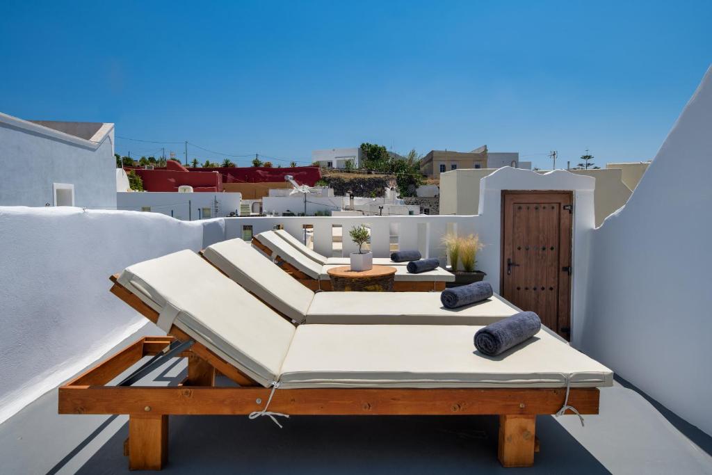 Balkón nebo terasa v ubytování Aegean Mist Luxury Suites