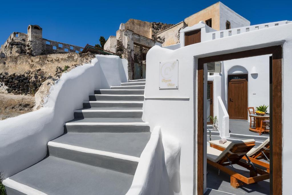 Balkón nebo terasa v ubytování Aegean Mist Luxury Suites