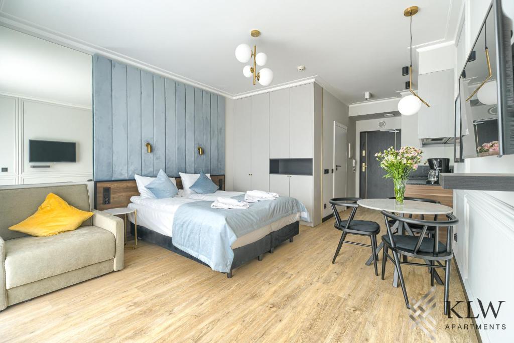 Un televizor și/sau centru de divertisment la Lividus 307 Świnoujscie ApartPark - KLW apartments AC