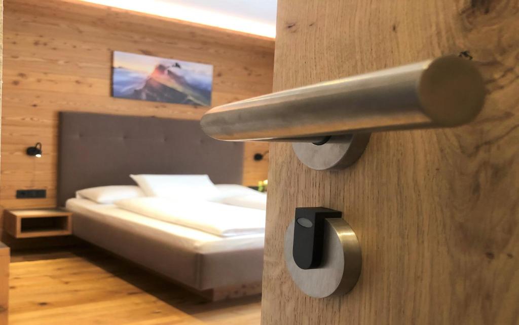 Postel nebo postele na pokoji v ubytování B&B Obermair