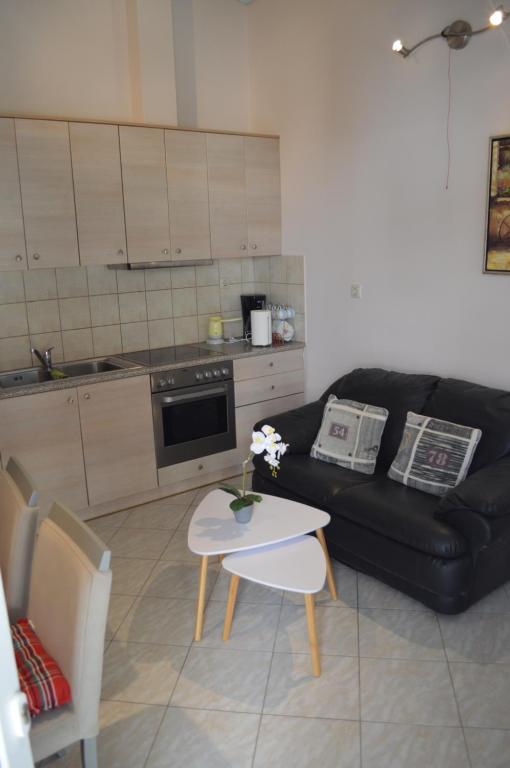 Kuchyňa alebo kuchynka v ubytovaní Anastasias Apartment center City F