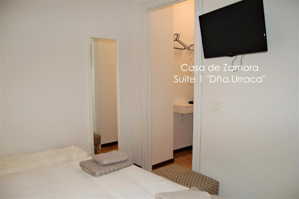 Postel nebo postele na pokoji v ubytování La Casa de Zamora