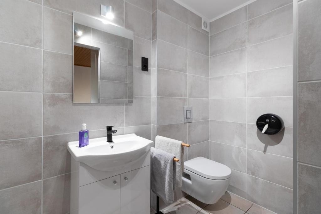 Koupelna v ubytování Homestay Gent-Merelbeke self check-in service