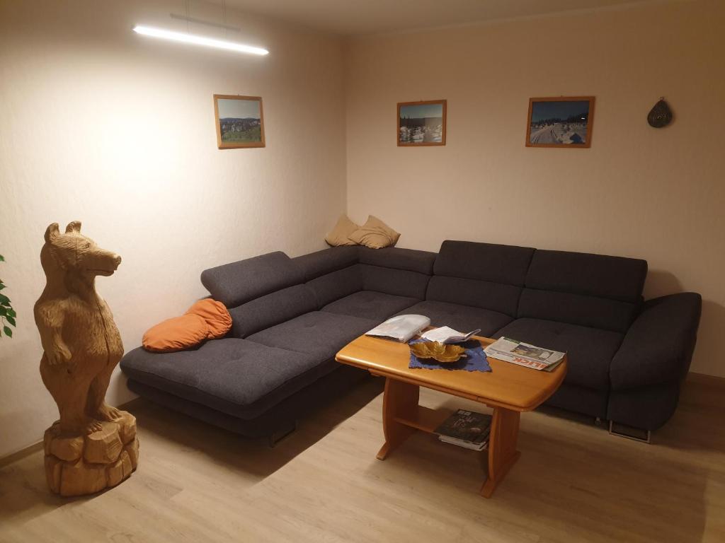 Posezení v ubytování Apartment fewobaerenstein