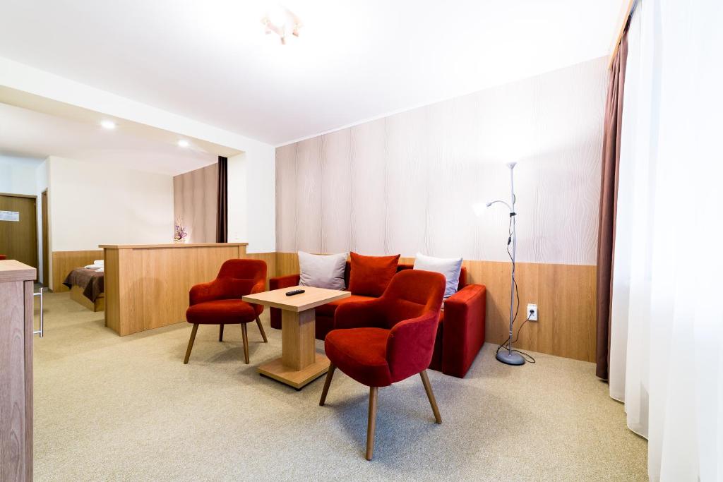 Posezení v ubytování Hotel Muresul Health Spa