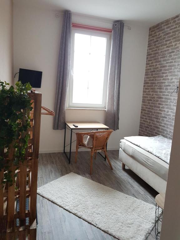 Postel nebo postele na pokoji v ubytování Einhaus