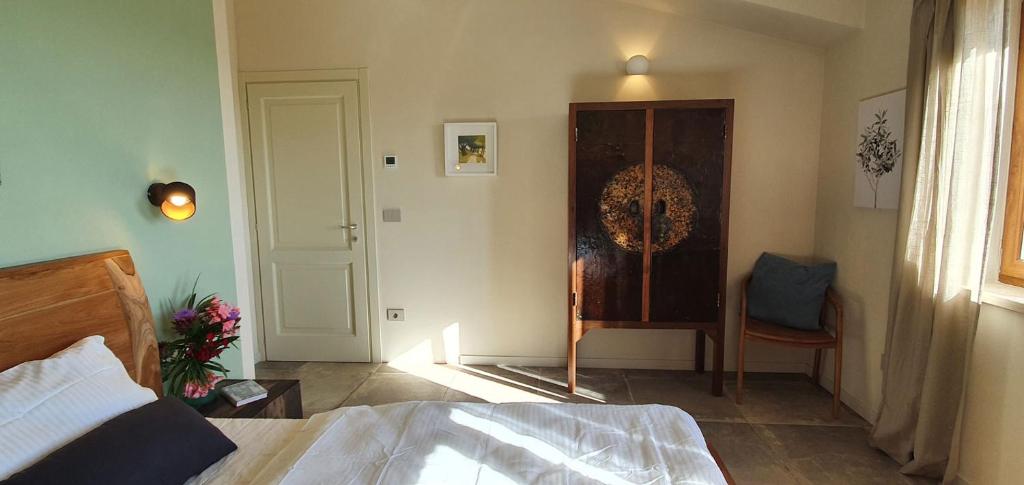 Postel nebo postele na pokoji v ubytování Lemonvilla - Rustico in Panoramalage