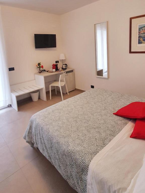 Postel nebo postele na pokoji v ubytování Affittacamere La Fonte