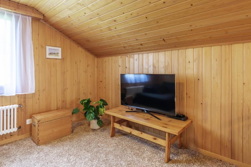 TV a/nebo společenská místnost v ubytování B&B Hof Grosschreie