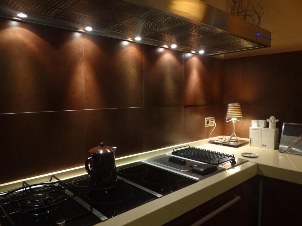 Kuchyň nebo kuchyňský kout v ubytování habitacion en casa kenya