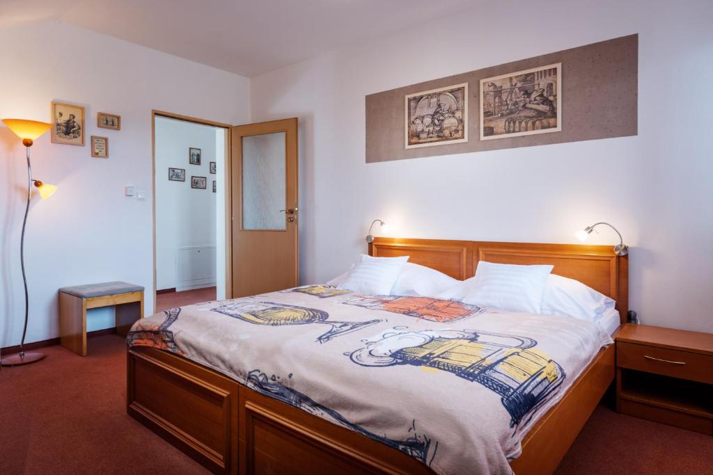 Postel nebo postele na pokoji v ubytování Maravar - Pivný Wellness Adults Only