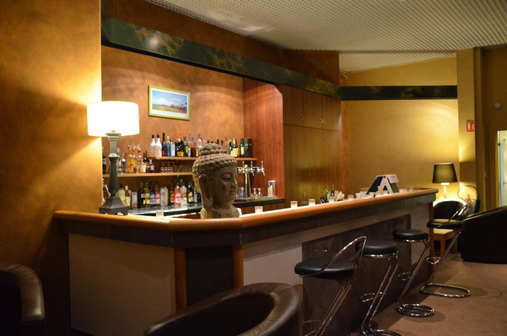 Lounge nebo bar v ubytování Hôtel la Régie