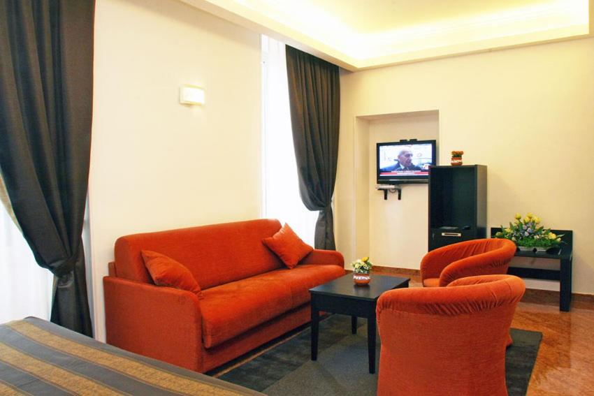 TV a/nebo společenská místnost v ubytování Hotel San Marco