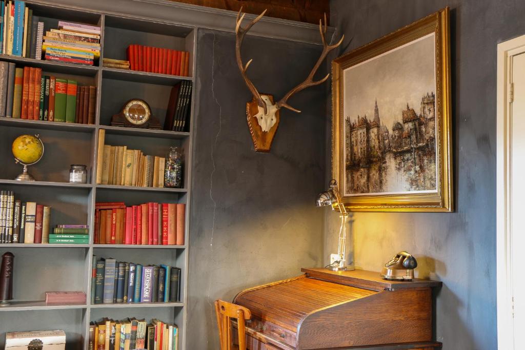 Knihovna v bed and breakfast