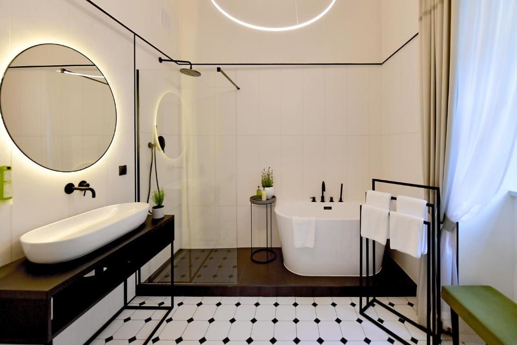 Koupelna v ubytování Herbal Hotel Wrocław