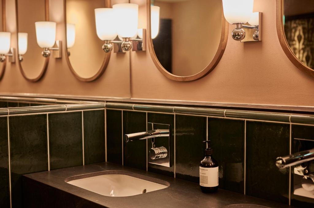 Koupelna v ubytování Hotel Klubben