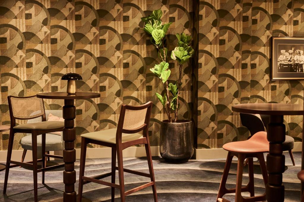 Posezení v ubytování Hotel Klubben