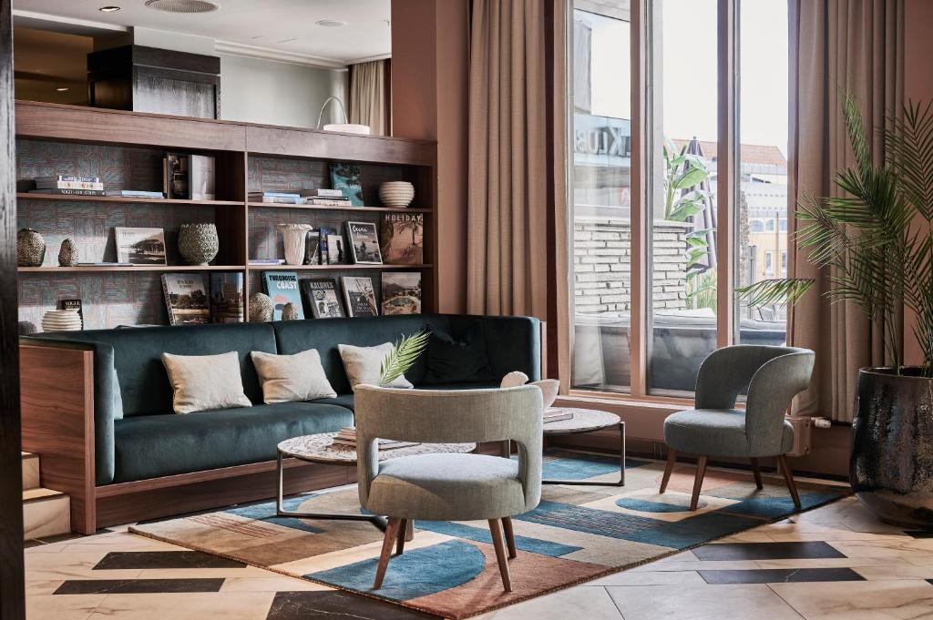 Posezení v ubytování Hotel Klubben