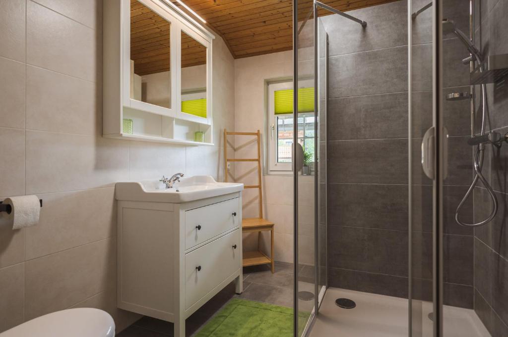 Koupelna v ubytování Ferienwohnungen Villa Salzweg